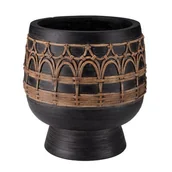 Donice - Donica BOHO 26 cm 28495 czarny - miniaturka - grafika 1