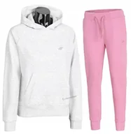 Spodnie sportowe damskie - 4F DAMSKI DRES BAWEĹNA KOMPLET BLUZA SPODNIE / rozm XS - miniaturka - grafika 1