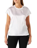 Bluzki damskie - PINKO Damska bluzka Farida 6 satynowa stretch T-shirt, Z04_białe okulary, 30 - miniaturka - grafika 1