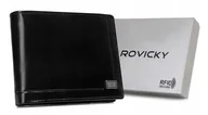 Portfele - Duży, skórzany portfel męski z systemem RFID - Rovicky - miniaturka - grafika 1