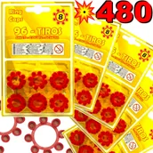 Zabawki militarne - 5x KAPISZONY Na Dyskach Naboje Spłonka GONHER 96/08N Niemieckie 480 STRZAŁÓW - miniaturka - grafika 1