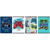 Zeszyty szkolne - Unipap Zeszyt A5/16K kratka laminowany Gamepad (15szt) - miniaturka - grafika 1