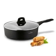 Patelnie - Patelnia Indukcja Głęboka Nieprzywierająca Pokrywka Starke Pro Sesar 28cm - miniaturka - grafika 1