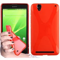 Etui i futerały do telefonów - Sony Cadorabo Xperia T2 silikonowe etui od cadorabo X-Line wzór TPU etui ochronne etui do Xperia T2 pokrowiec bumper case back cover DE-103703 - miniaturka - grafika 1