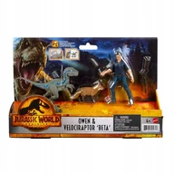 Figurki dla dzieci - Jurassic World Dominion Owen I Velociraptor Gwm26 - miniaturka - grafika 1
