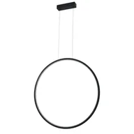 Lampy sufitowe - Wisząca lampa pierścieniowa Loop PL0119-65-BK Yaskr LED 28W 3000K IP44 czarna - miniaturka - grafika 1