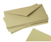 Koperty - Koperty ozdobne beżowy w prażki Dl 10 szt. 120g 8124-DL - miniaturka - grafika 1