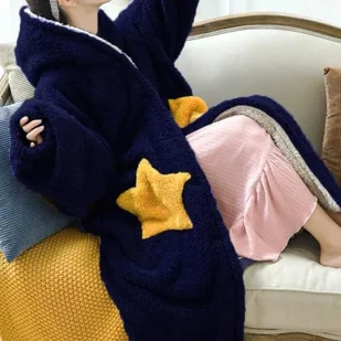 Pluszowy szlafrok - Szlafroki damskie - miniaturka - grafika 1