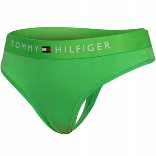 TOMMY HILFIGER MAJTKI DAMSKIE THONG ZIELONE r.XS - Majtki damskie - miniaturka - grafika 1