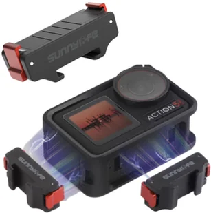 SunnyLife MAGNETYCZNY ADAPTER UCHWYT QUICK RELEASE COLD SHOE DO DJI OSMO ACTION 5 PRO / 4 / 3 - Akcesoria do kamer sportowych - miniaturka - grafika 1