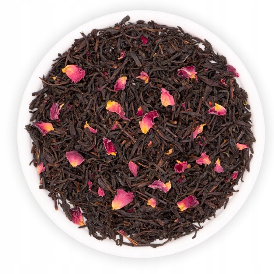 Herbata Czarna Liściasta Earl Grey Różany Płatki Róży Tokyo Teaverso 1000G