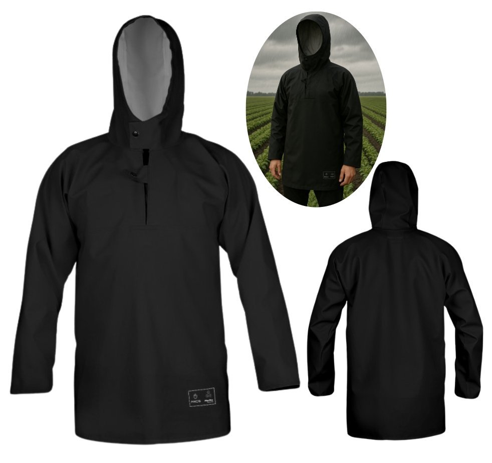 KURTKA ROBOCZA WODOODPORNA Z KAPTUREM KANGURKA PRZECIWDESZCZOWA SZTORMIAK