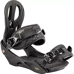 Nitro Rythm All Mountain Freestyle tanie wiązanie na snowboardzie, czarny brąz, S - Wiązania snowboardowe - miniaturka - grafika 1