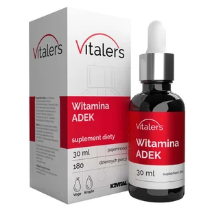 Vitaler's Witamina ADEK krople - 30 ml - Witaminy i minerały Vitaler's Witamina ADEK krople - 30 ml - Witaminy i minerały - miniaturka - grafika 1