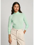 Koszulki i topy damskie - Pepe Jeans Koszulka w kolorze jasnozielonym - miniaturka - grafika 1
