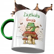 Kubki - Kubek Zielony Dla Gosi Żony Przyjaciółki Prezent z Nadrukiem ze Zdjęciem + Opakowanie na prezent (wzór 02) - miniaturka - grafika 1