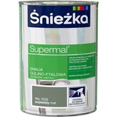 Emalie - ŚNIEŻKA ŚNIEŻKA SUPERMAL EMALIA OLEJNO-FTALOWA POPIELATY MAT R7023 0,8L - miniaturka - grafika 1