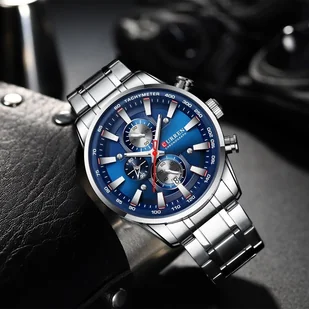 Zegarek ZEGAREK MĘSKI CURREN 8351 (zc022a) CHRONOGRAF +BOX - Zegarki męskie - miniaturka - grafika 2