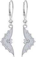 Koszulki i topy damskie - MEJK Jewellery Kolczyki Srebrne z Nietoperzem Halloween - miniaturka - grafika 1