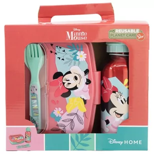 Zestaw śniadaniówka/bidon aluminiowy MYSZKA MINNIE - Bidony dla dzieci - miniaturka - grafika 1