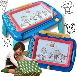 TABLICA MAGNETYCZNA STOLIK GRANATOWA dla dzieci - Tablice dla dzieci - miniaturka - grafika 1