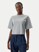 Koszulki i topy damskie - PINKO T-Shirt 104604 A2F8 I42 Szary Regular Fit - miniaturka - grafika 1