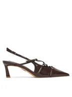 Sandały damskie - Steve Madden Sandały Liana SM11003386 Brązowy - miniaturka - grafika 1
