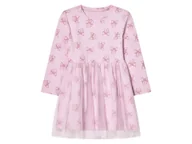 Sukienki i spódniczki dla dziewczynek - lupilu® Sukienka dziecięca z bawełną (Fioletowy, 98/104) - miniaturka - grafika 1