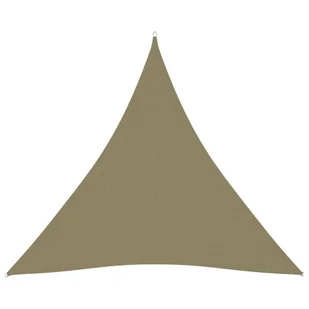 vidaXL Żagiel ogrodowy, tkanina Oxford, trójkątny, 3x3x3 m, beżowy 135170 - Parasole ogrodowe - miniaturka - grafika 7