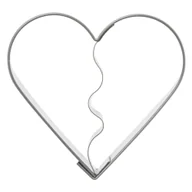 Formy do ciast - Wykrawacz Do Ciastek Stalowy Serce 5,5 Cm - miniaturka - grafika 1
