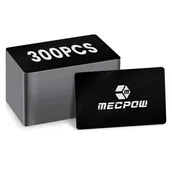 Grawerowanie i akcesoria - Mecpow AS4 Blank Black Business Cards - 300pcs - miniaturka - grafika 1