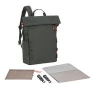 Plecaki - LÄSSIG Plecak do przewijania niemowląt, plecak z podkładką do przewijania, mocowanie do wózka dziecięcego, uchwyt na butelki, wyprodukowany w sposób zrównoważony/GRE Outdoor Rolltop Backpack plecak - miniaturka - grafika 1