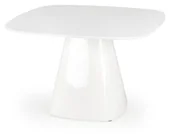 Stoły - Stół Lakierowany Nowoczesny Minimalistyczny do Salonu Biały 120 cm Flavio - miniaturka - grafika 1