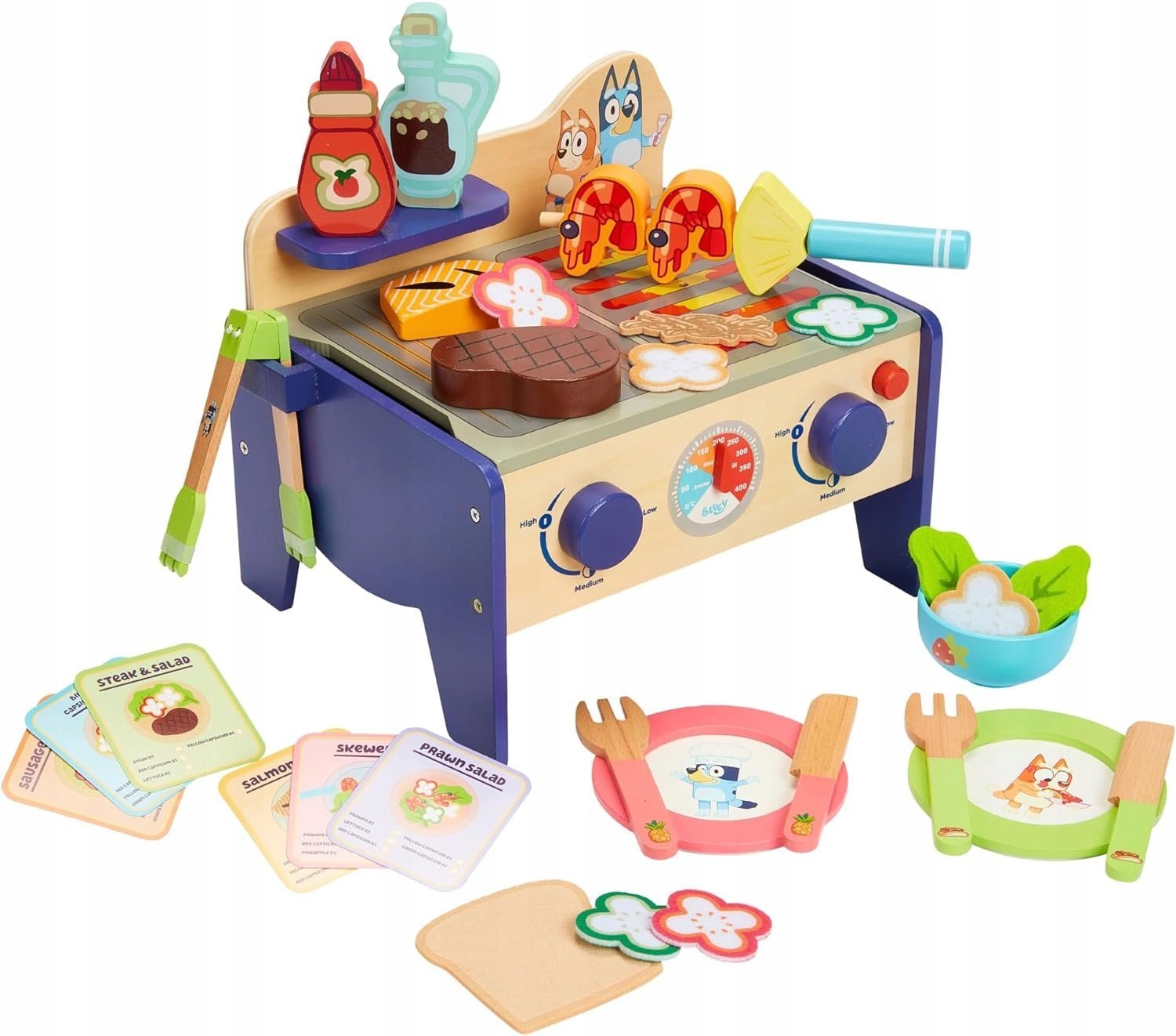 BLUEY wooden barbeque and salad set, 247C