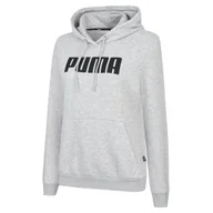 Bluzy damskie - Bluza z kapturem damska Puma ESS FL szara 84719703-XS - miniaturka - grafika 1