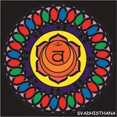 Kolorowanki, wyklejanki - Painting Velvet Czakra, SVADHISTHANA - miniaturka - grafika 1