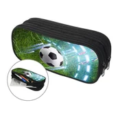 Piórniki - PIŁKA FOOTBALL PIÓRNIK DWUKOMOROWY KOSMETYCZKA - miniaturka - grafika 1