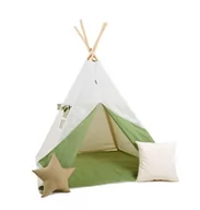 Namioty i tipi dla dzieci - SowkaDesign Namiot tipi dla dzieci, bawełna, poduszka, leśna polana - miniaturka - grafika 1