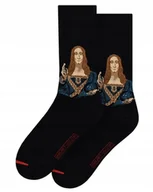 Skarpetki damskie - MUSEARTA SKARPETKI CZARNE WYSOKIE BAWEŁNA 36-40 3H8G5_A4* EU 36-40 3_8 TWA - miniaturka - grafika 1