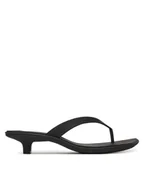 Klapki i japonki damskie - Calvin Klein Japonki Flip Flop Kitten Heel Thong Tpu HW0HW02965 Czarny - miniaturka - grafika 1