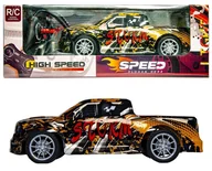 Zabawki zdalnie sterowane - Auto wyścigowe zdalnie sterowane pomarańczowe - miniaturka - grafika 1