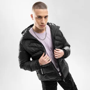 Kurtka puchowa lifestyle męska Siroko Tacca - Kurtki i kamizelki sportowe męskie - miniaturka - grafika 1