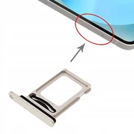 Pozostałe akcesoria do telefonów - Uchwyt karty SIM Apple iPhone 13 biała - starlight - miniaturka - grafika 1