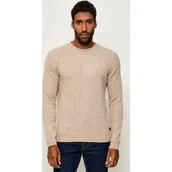 Swetry męskie - Sand Copenhagen Sweter 5600 - Iq | Modern fit | z dodatkiem wełny i kaszmiru - miniaturka - grafika 1