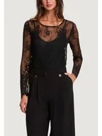 Koszulki i topy damskie - Morgan De Toi Longsleeve 261-TCITY Czarny Modern Fit - miniaturka - grafika 1