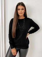 Swetry damskie - SWETER TROPE CZARNY UNI - Ubra - miniaturka - grafika 1
