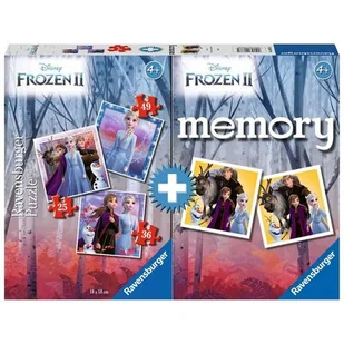 Ravensburger 20673 5 Multipack Memory i Puzzle firmy Frozen 2, Puzzle i gra dla dzieci, zalecane wiek 4+ 20673 5 - Puzzle - miniaturka - grafika 1