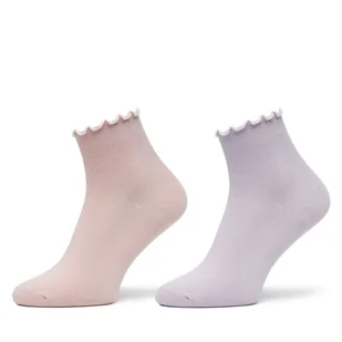 Zestaw 2 par wysokich skarpet damskich Aldo Frilluxe 13939707 Różowy - Skarpetki damskie - miniaturka - grafika 1