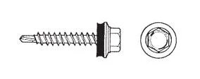 WKRĘT SAMOWIERTNY 4.8*55MM RAL 9006 - Wkręty - miniaturka - grafika 1