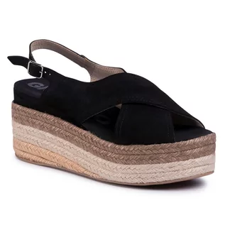 Espadryle damskie - Gioseppo Espadryle Marston 58480 Black - grafika 1